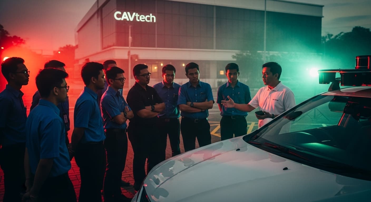 Autonomous vehicles on display